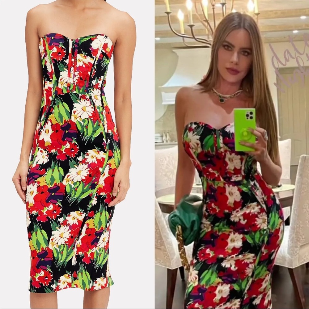 Veronica Beard floral dress size 2